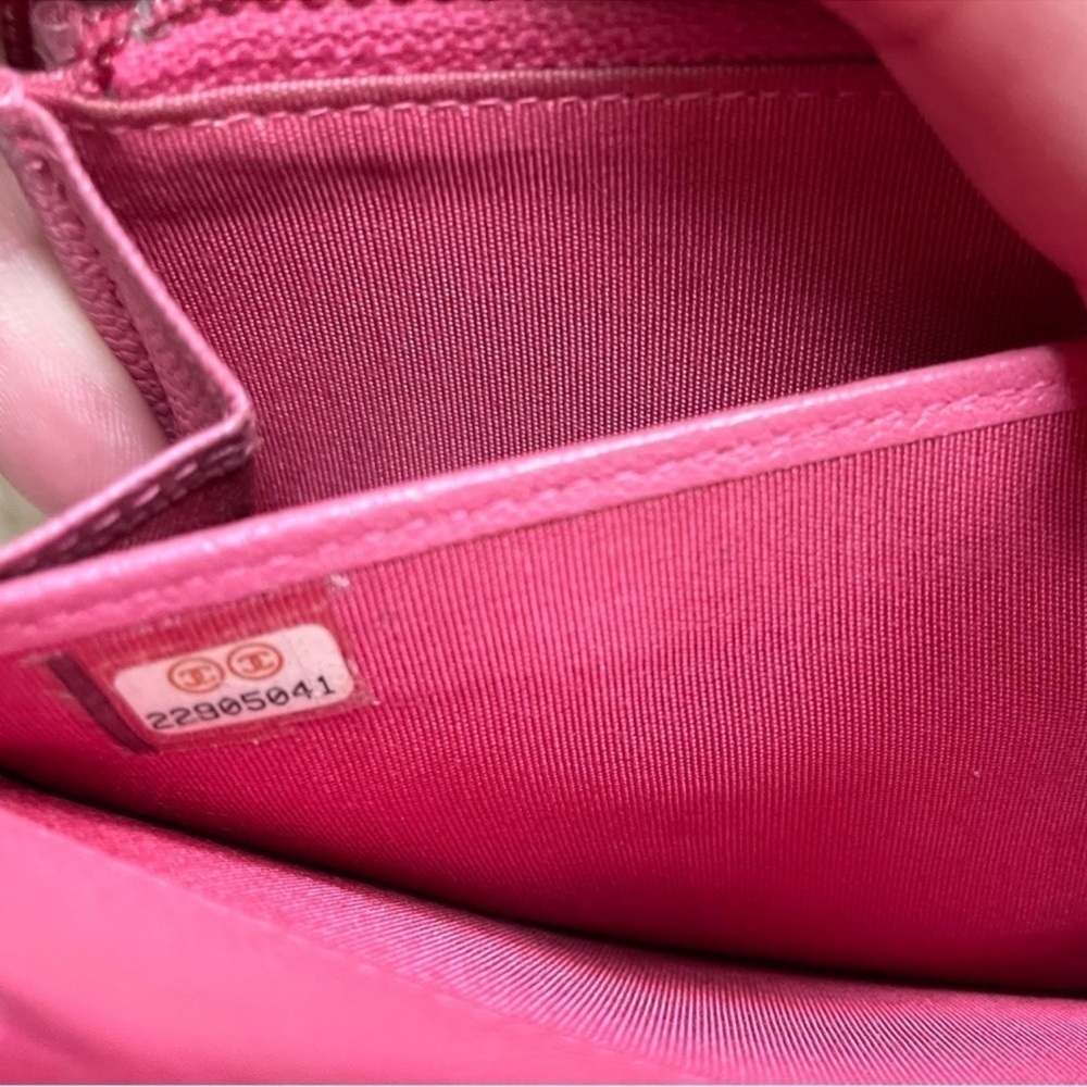 CHANEL Long Wallet Pink CC Mark/Coco Button (Made in Italy🇮🇹) - Picture 6 of 11